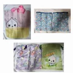ガチャガチャ　しずくちゃん　みるみるちゃん　トートバッグ　ポーチ　巾着