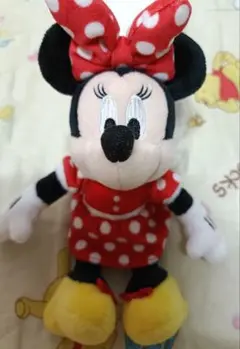 ① ディズニーランド　ミニーマウス 　ミニーちゃん　ぬいぐるみ 　キーホルダー
