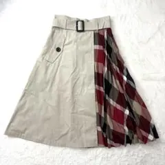 BLUE LABEL CRESTBRIDGE フレアスカート ノバチェック M