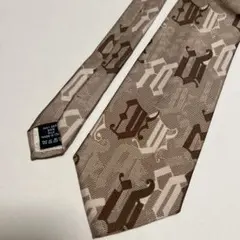 【まとめ売り可】 GIANNI VERSACE シルクネクタイ ブラウン系