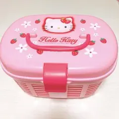 キティちゃんの水切りかごセット サンリオ ハローキティ いちごキティ 食器カゴ 水切りカゴ キッチン