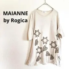 1765M ロジカ　トップス　七分丈・五分丈チュニック　カットソー　ニットソー