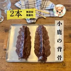 数量限定‼️小鹿の背骨ジャーキー2本セット 無添加おやつ 鹿肉ジャーキー ジビエのサムネイル
