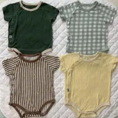 コニー Newbornコットンメッシュボディスーツ 6M 4枚セット Konny