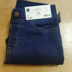 GU キッズ 長ズボン 140 ダークブルー