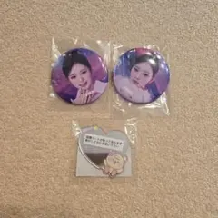 NiziU リオ 缶バッジ アクリルミラーステッカー 3点 Universe