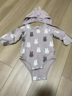 美品petit mainミッフィー柄ロンパース 80サイズ