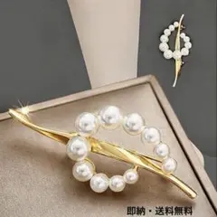 パールブローチ ゴールド 小ぶり 卒業式 入学式 卒園時期　スーツ