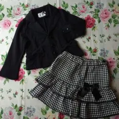 女の子 110cm フォーマル スーツ セットアップ入学式入園卒園式 結婚式