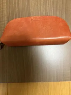 KEYUKA 本革 ペンケース 筆箱 レッド - メルカリ