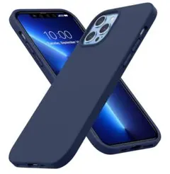 iPhone13 pro ケース シリコンケース 6.1インチ ダークブルー