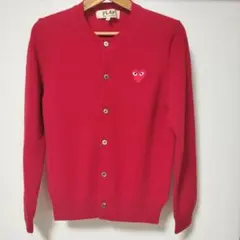 상태좋음 PLAY COMME des GARÇONS カーディガン レッド M