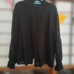 sm2　長袖ブラウス黒
