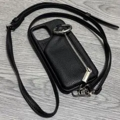 ajew iPhone15 케이스 어깨 블랙