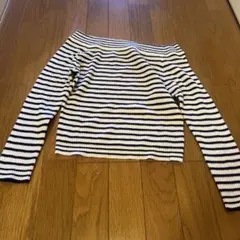 CECIL McBEE ボーダー柄 長袖ニット