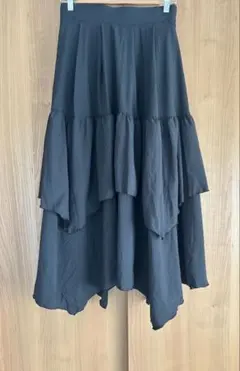 121×tal. by yumi. しまむら ティアードスカート　黒