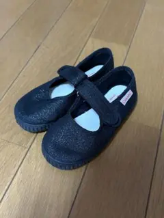 【美品】Cienta シエンタ14cm ブラックラメ ブラックソール