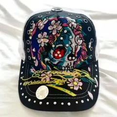 Ed Hardy メッシュキャップ スカル 桜 新品 当時物 エドハーディのサムネイル