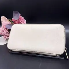 Valextra ヴァレクストラ ラウンドジップ レザー 長財布 ホワイトのサムネイル