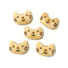 ねこ アクセサリーパーツ ぬいぐるみ 5個セット