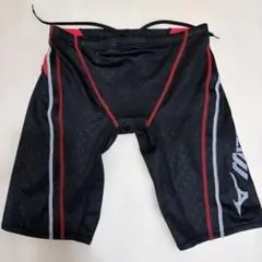 MIZUNO メンズ 競泳水着 ハーフスパッツ ブラック×レッドのサムネイル