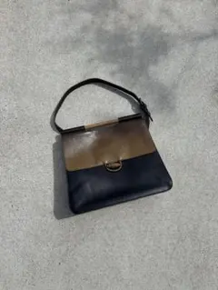 MOTHERHOUSE レザー ショルダーバッグ バイカラー