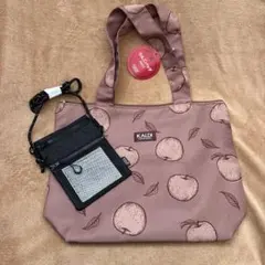 KALDI 2025カルディりんごバッグ、ミニショルダーバッグ ２点セット