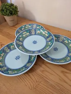 古伊万里 祥峰作 小皿 取り皿 直径14.5cm 4枚セット