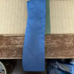 メンズ ネクタイ ブルー チェック柄