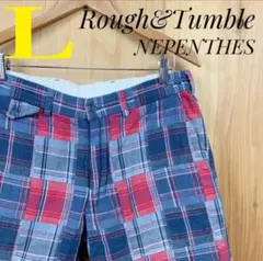 NEPENTHES ネペントスRough&Tumble チェックショーツLサイズのサムネイル