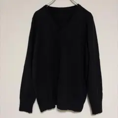 ユニクロ カシミヤVネックセーター 長袖 XL ブラック