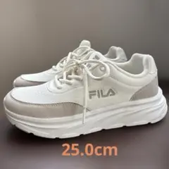 FILA 厚底スニーカー ローカット 25cm FC-5240W BEG0124のサムネイル