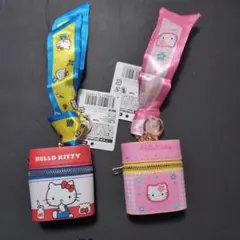 HELLO KITTY チャームポーチ スカーフ付き ２種セット