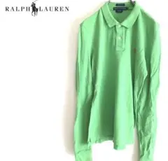 レアEU直輸入 Ralph Lauren ワンポイントロゴ刺繍ポロシャツ1047