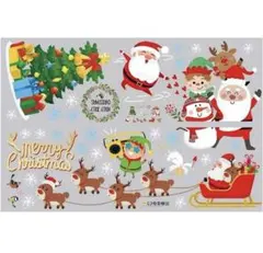 クリスマスステッカー クリスマス 飾り ウォールステッカー 剥がせる