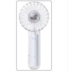 新品未開封 ライフオンプロダクツ ミニクリアファン LEDライト付 ホワイト