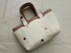 くま/刺しゅう/ヌビキルト/デコレクションズ/トートバッグ/