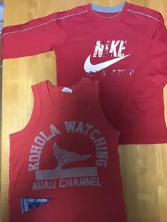 NIKEナイキ　FOKIDS 130140センチ　ランニングロンTセット