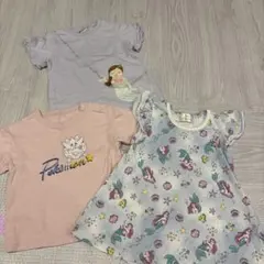 80cm Tシャツ トップス 半袖 女の子 ベビー 夏 プティマイン ユニクロ