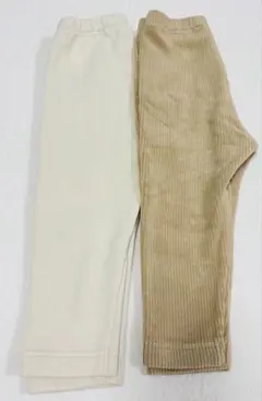 【80cm】ユニクロ　コーデュロイ　フリース　レギンス2点セット