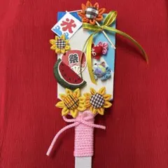 夏飾り　羽子板のサムネイル
