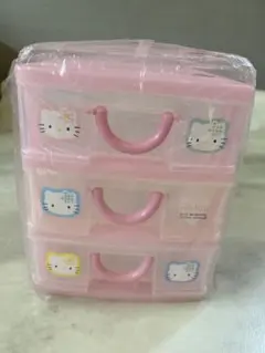 稀少 00s HELLO KITTY ハローキティ 3段 収納ケース 平成レトロ - メルカリ