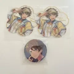 【未使用】あんスタ 中国 花伴 缶バッジ 翠