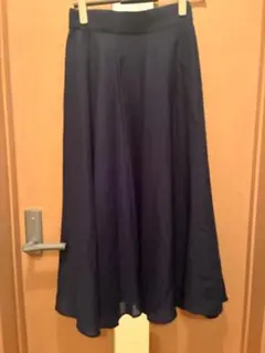 未使用 UNITED ARROWS フレアスカート ネイビー Lサイズ