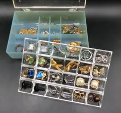 B　アクセサリー　おまとめ　指輪、ネックレス、イヤリング　ケース付き