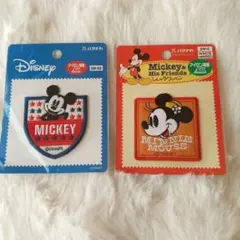 ワッペン ミッキーマウス ミニーマウス まとめ売り アイロン接着 未使用