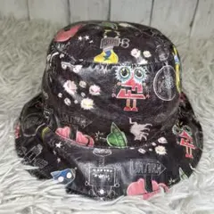 FENDI キッズ　子供　kids 総柄 ハット 帽子 ブラック　ロゴ　FFのサムネイル