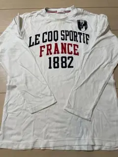 LE COQ SPORTIF ホワイト ロングスリーブシャツ M