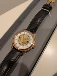 【美品】LOBOR 自動巻き腕時計 35mmゴールド/ブラックのサムネイル