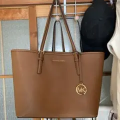 MICHAEL KORS ブラウン トートバッグ